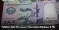 Inflation Rate for January-November 2024 was 8.7%